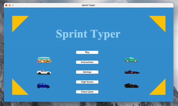 GIF of Sprint Typer